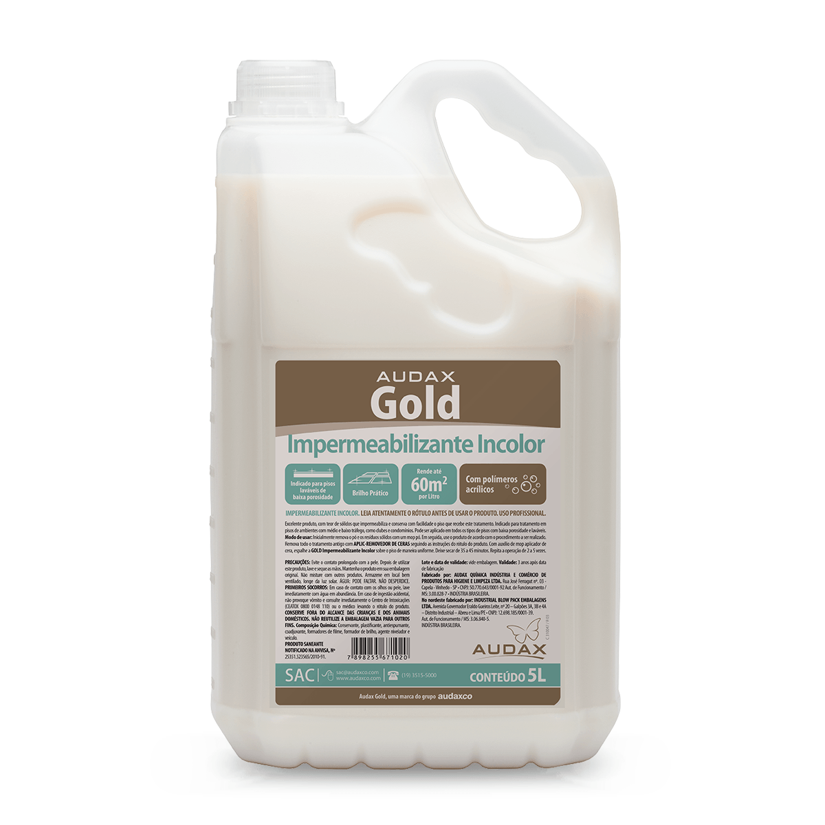 Cera Líquida Impermeabilizante Incolor 5L Gold